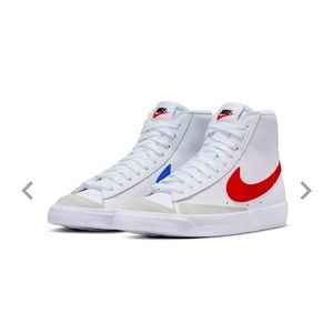 Nike Blazers Red and Blue